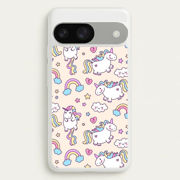 Cute Unicorn Pattern  -  Phone Case for Google Pixel 9 / 9 Pro