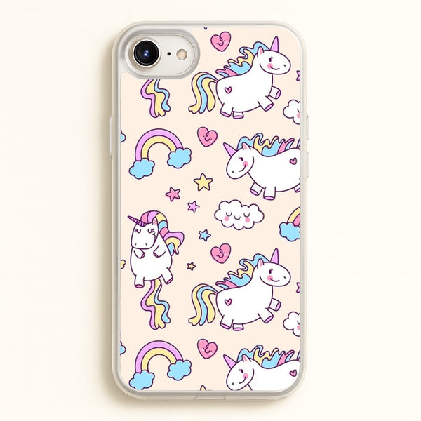 Cute Unicorn Pattern  -  Phone Case for iPhone 6 / 7 / 8 / SE