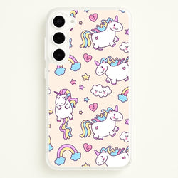 Cute Unicorn Pattern  -  Phone Case for Galaxy S23