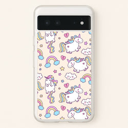 Cute Unicorn Pattern  -  Phone Case for Google Pixel 6