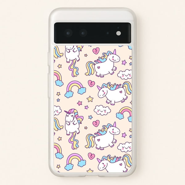 Cute Unicorn Pattern  -  Phone Case for Google Pixel 6
