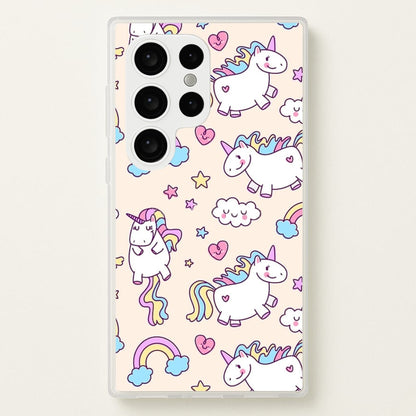 Cute Unicorn Pattern  -  Phone Case for Galaxy S24 Ultra