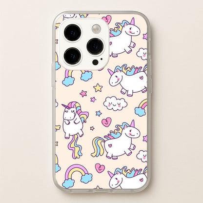 Cute Unicorn Pattern  -  Phone Case for iPhone 14 Pro