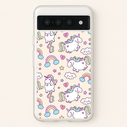 Cute Unicorn Pattern  -  Phone Case for Google Pixel 7 Pro