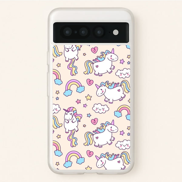 Cute Unicorn Pattern  -  Phone Case for Google Pixel 7 Pro