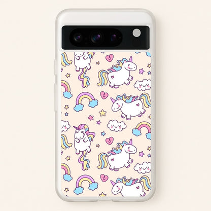Cute Unicorn Pattern  -  Phone Case for Google Pixel 8 Pro