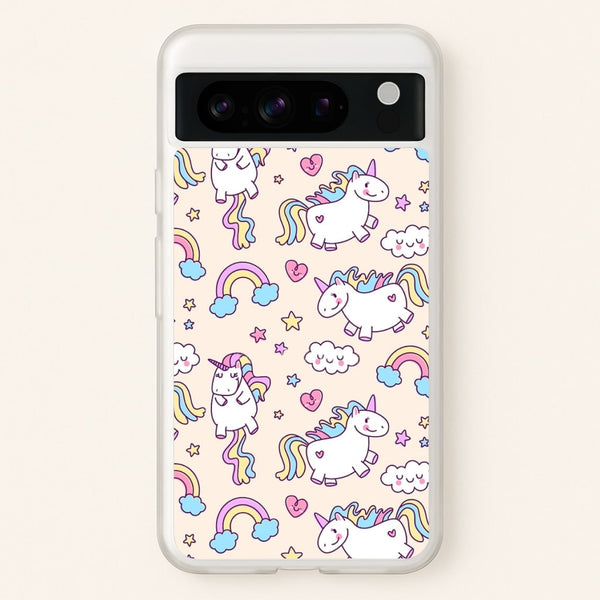 Cute Unicorn Pattern  -  Phone Case for Google Pixel 8 Pro