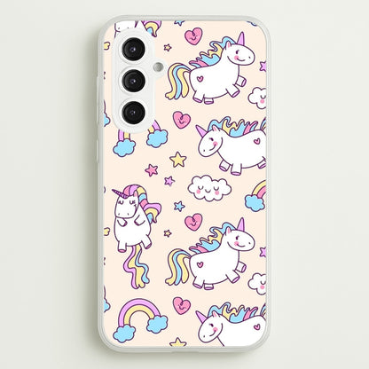 Cute Unicorn Pattern  -  Phone Case for Galaxy S23FE