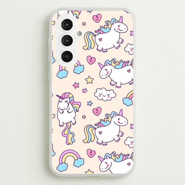 Cute Unicorn Pattern  -  Phone Case for Galaxy S23FE