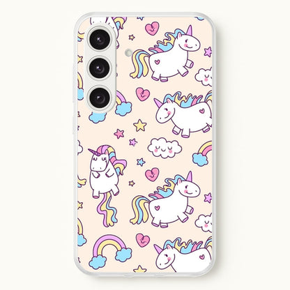 Cute Unicorn Pattern  -  Phone Case for Galaxy S24 Plus