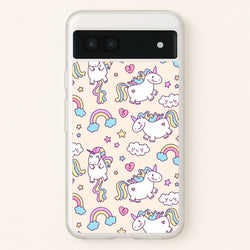 Cute Unicorn Pattern  -  Phone Case for Google Pixel 6a