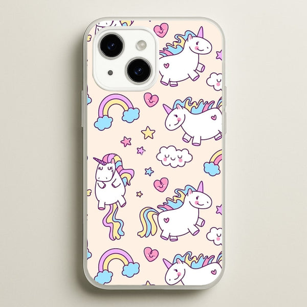 Cute Unicorn Pattern  -  Phone Case for iPhone 14