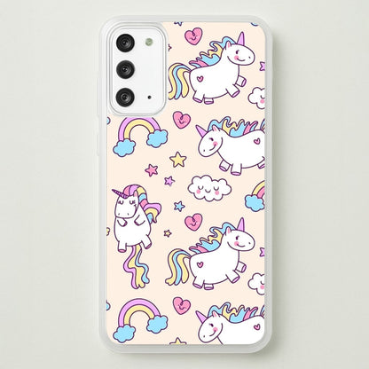 Cute Unicorn Pattern  -  Phone Case for Galaxy Note 20