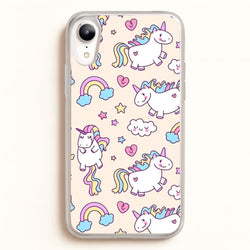 Cute Unicorn Pattern  -  Phone Case for iPhone XR