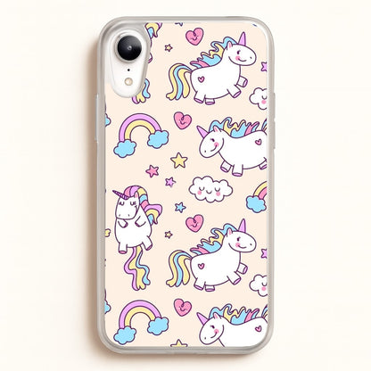Cute Unicorn Pattern  -  Phone Case for iPhone XR