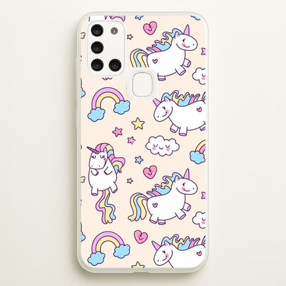 Cute Unicorn Pattern  -  Phone Case for Galaxy A21s