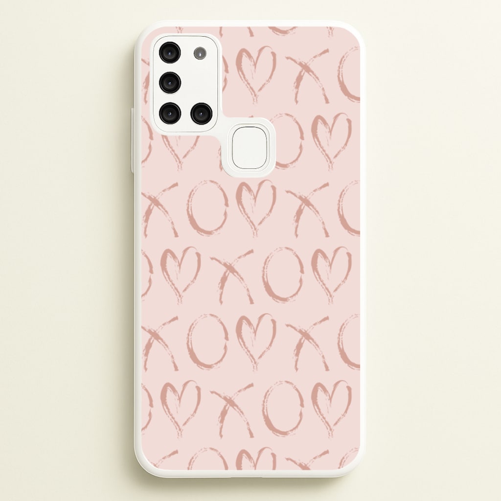 Valentine's Day Pattern  - Valentine's Day Phone Case for Galaxy A21s