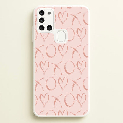 Valentine's Day Pattern  - Valentine's Day Phone Case for Galaxy A21s