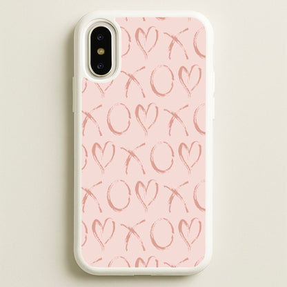 Valentine's Day Pattern  - Valentine's Day Phone Case for iPhone X / XS
