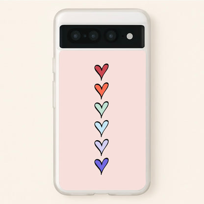 Love Heart Line  - Valentine's Day Phone Case for Google Pixel 7 Pro