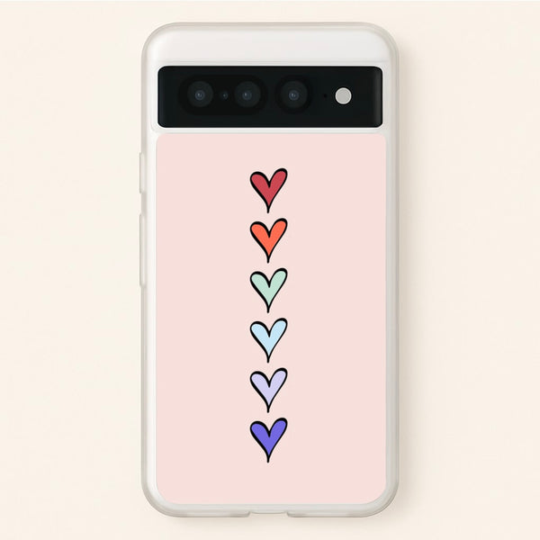 Love Heart Line  - Valentine's Day Phone Case for Google Pixel 7 Pro