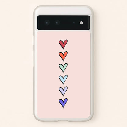 Love Heart Line  - Valentine's Day Phone Case for Google Pixel 6