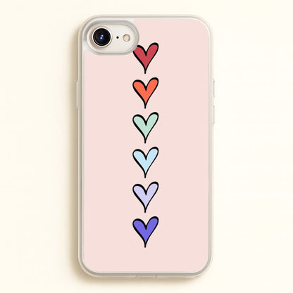 Love Heart Line  - Valentine's Day Phone Case for iPhone 6 Plus / 7 Plus / 8 Plus