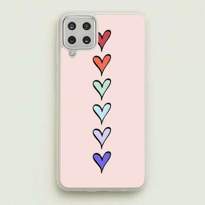 Love Heart Line  - Valentine's Day Phone Case for Galaxy A12