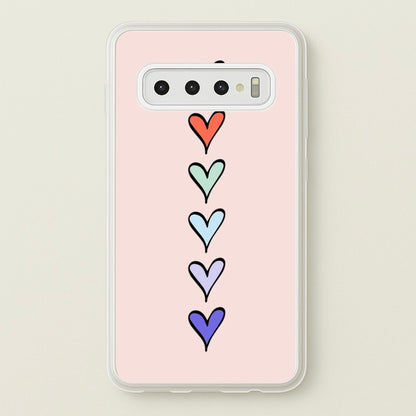 Love Heart Line  - Valentine's Day Phone Case for Galaxy S10
