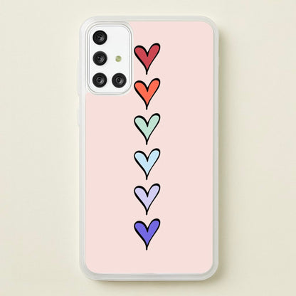 Love Heart Line  - Valentine's Day Phone Case for Galaxy A71