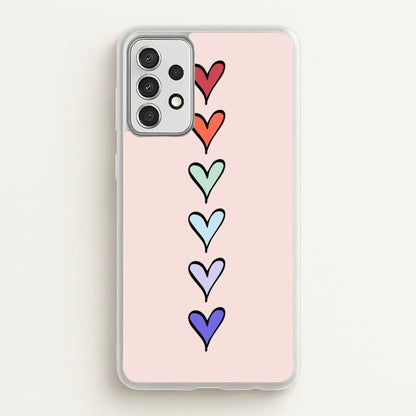 Love Heart Line  - Valentine's Day Phone Case for Galaxy A52 / A52s