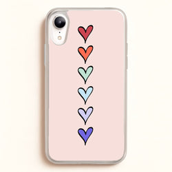 Love Heart Line  - Valentine's Day Phone Case for iPhone XR