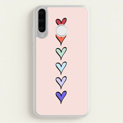 Love Heart Line  - Valentine's Day Phone Case for Huawei P30 Lite