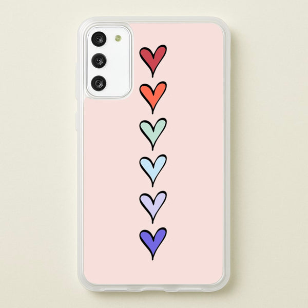 Love Heart Line  - Valentine's Day Phone Case for Galaxy S20