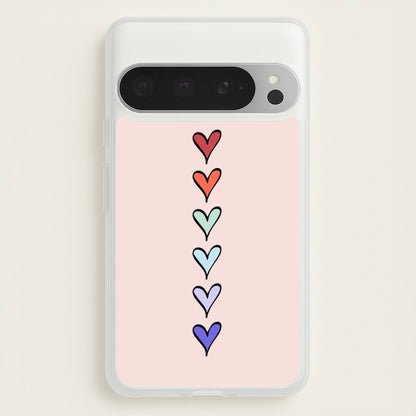 Love Heart Line  - Valentine's Day Phone Case for Google Pixel 9 Pro XL