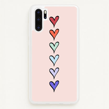Love Heart Line  - Valentine's Day Phone Case for Huawei P30 Pro