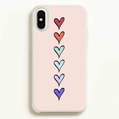 Love Heart Line  - Valentine's Day Phone Case for iPhone XS Max