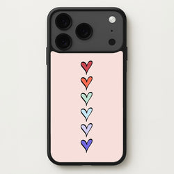 Love Heart Line Phone Case for iPhone 17 Pro