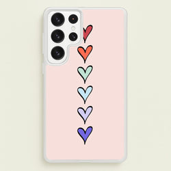 Love Heart Line  - Valentine's Day Phone Case for Galaxy S22 Ultra