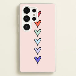 Love Heart Line  - Valentine's Day Phone Case for Galaxy S25 Ultra