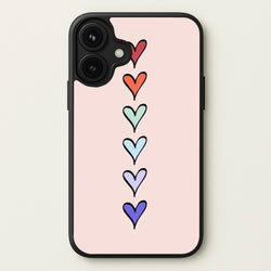 Love Heart Line Phone Case for iPhone 17