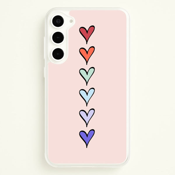 Love Heart Line  - Valentine's Day Phone Case for Galaxy S23