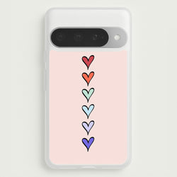 Love Heart Line Phone Case for Google Pixel 10 Pro XL