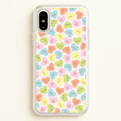 Love Hearts- Valentine's Day  - Valentine's Day Phone Case for iPhone X / XS