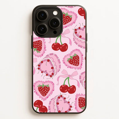 Cherries, Strawberries And Cake - Valentine's Day  - Valentine's Day Phone Case for iPhone 12 Pro Max