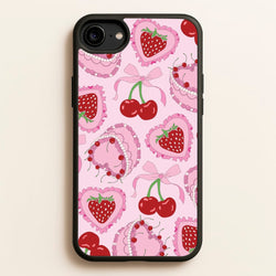 Cherries, Strawberries And Cake - Valentine's Day  - Valentine's Day Phone Case for iPhone 6 / 7 / 8 / SE