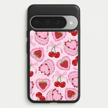 Cherries, Strawberries And Cake - Valentine's Day Phone Case for Google Pixel 10 Pro XL