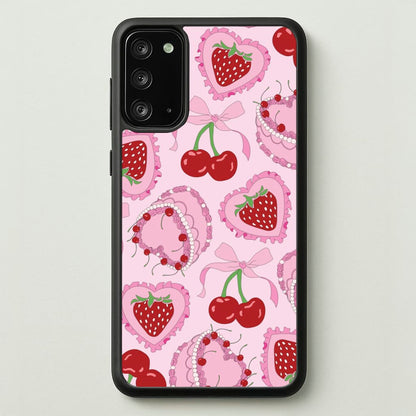 Cherries, Strawberries And Cake - Valentine's Day  - Valentine's Day Phone Case for Galaxy Note 20