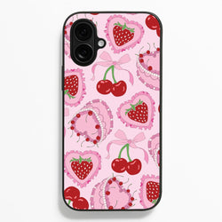 Cherries, Strawberries And Cake - Valentine's Day Phone Case