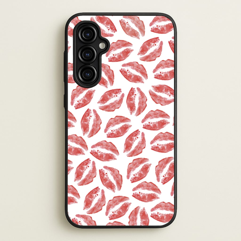 Kisses - Valentine's Day  - Valentine's Day Phone Case for Galaxy A54